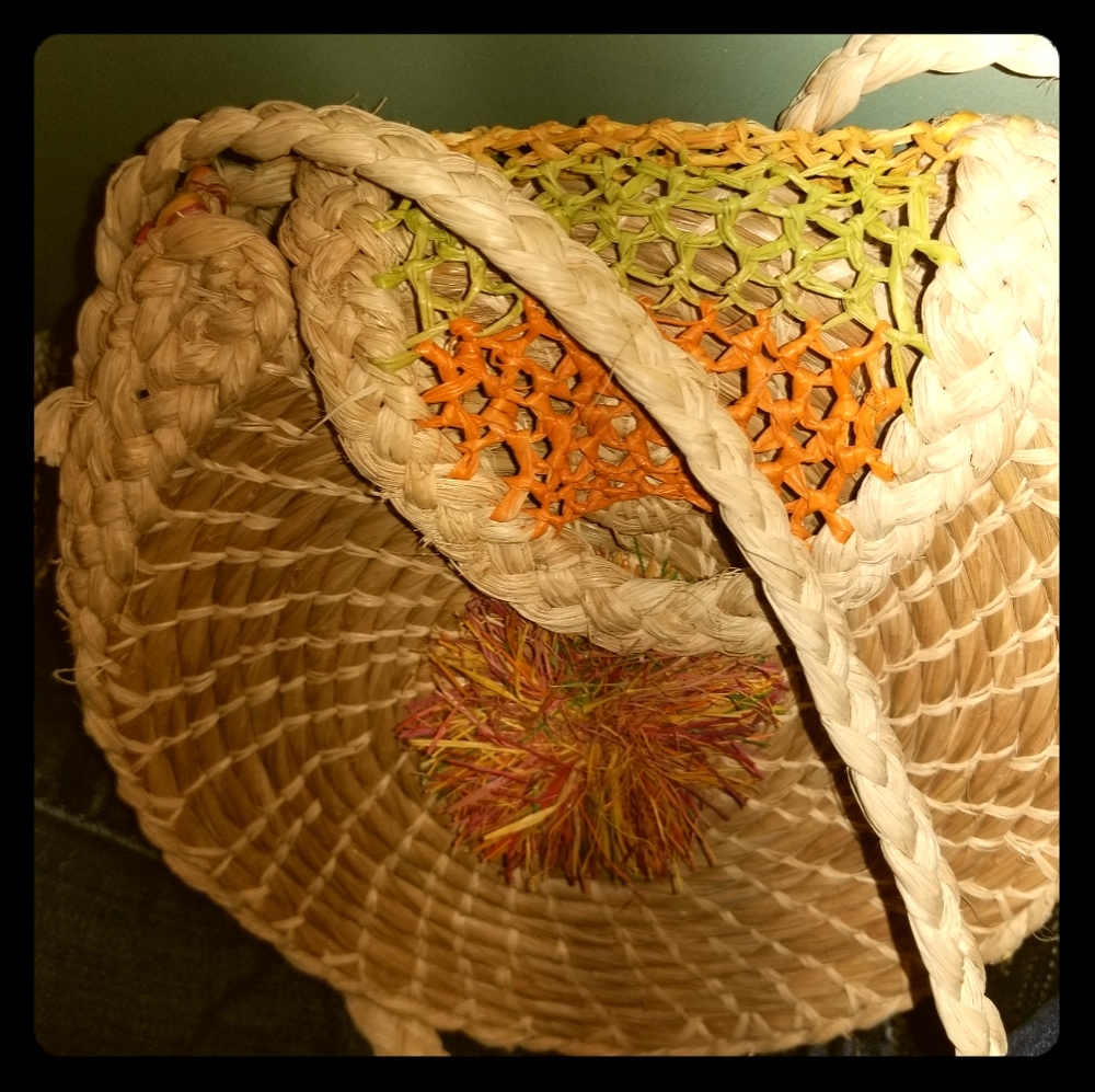 Hand woven purse